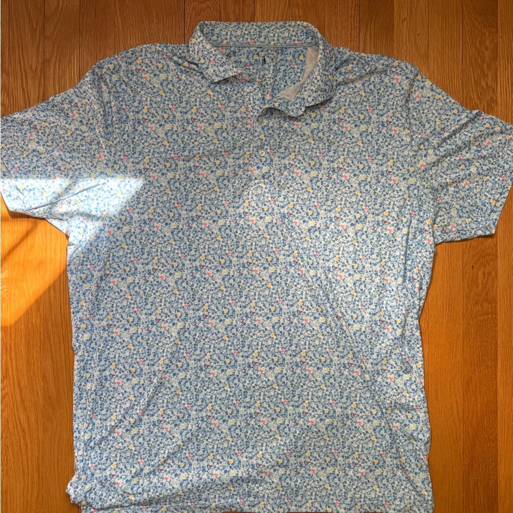 Men's Johnnie O Waverly Country Club Floral Polo Shirt - XL